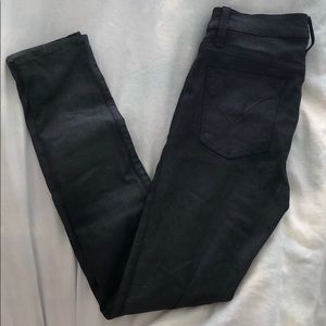 Black shiny Hudson jeans size 27